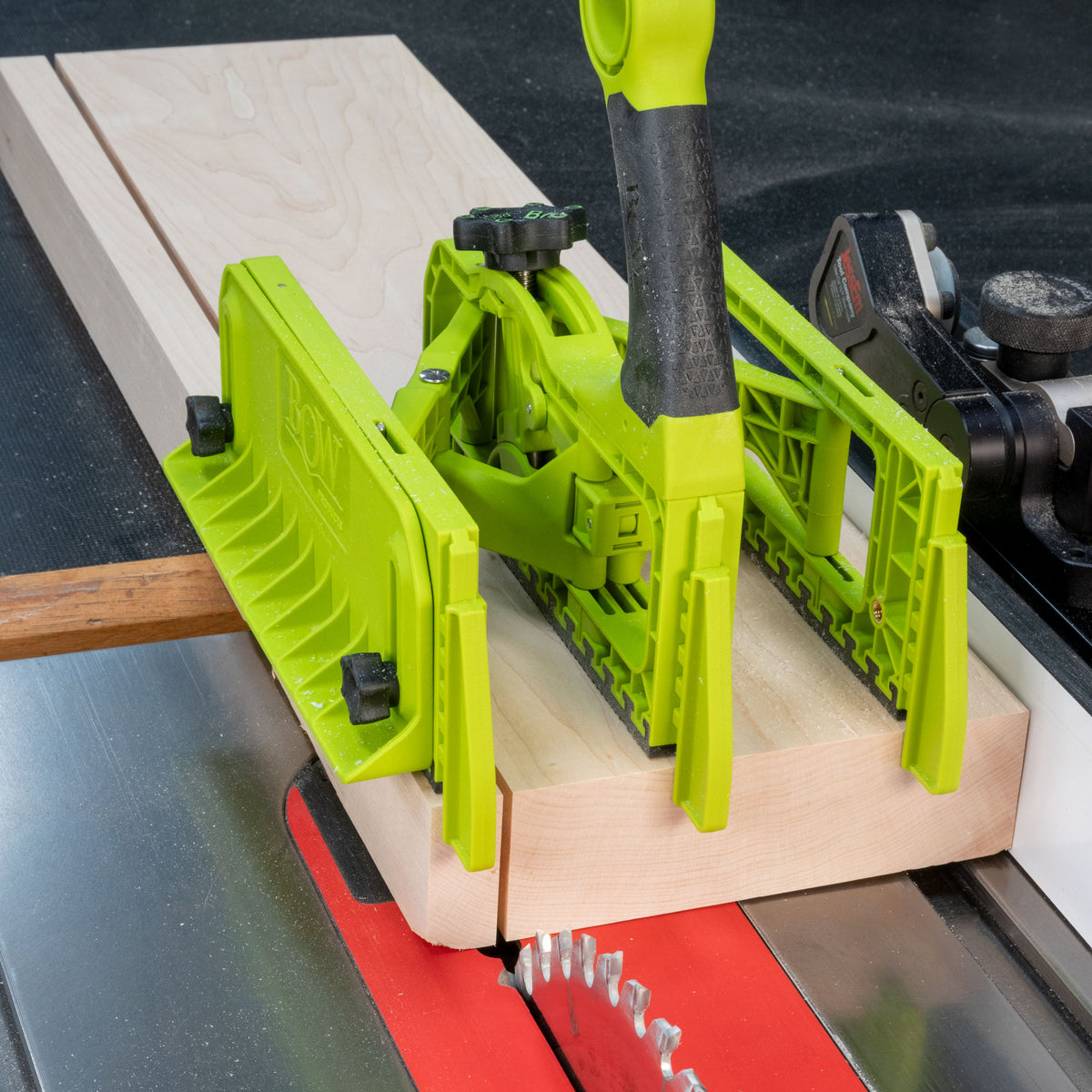 BOW EXPS1 Push Block Table Saw Cut Back View