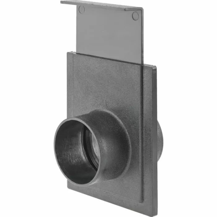 Plastic blast gate dust collection accessory for woodworking shop vacuum systems