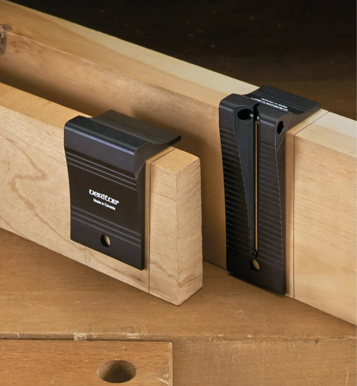 Veritas Saddle Squares in use on wood