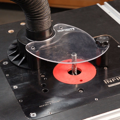 Nautilus Router Table Dust Collection Guard: Cleaner, Safer Freehand Routing
