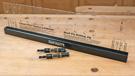 Infinity Tools Shelf Pin Jig – The Fastest Way to Drill Perfect Shelf Pin Holes