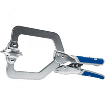 Kreg face clamp with large C-frame and blue locking handles