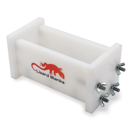 White Lizard Blanks epoxy resin casting mold with wing nut fasteners
