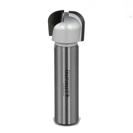 Infinity core box router bit for cutting rounded grooves