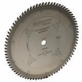 80-tooth carbide-tipped saw blade with laser-cut vents for precision woodworking cuts