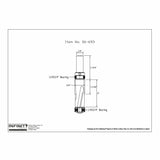 Technical drawing of a woodworking router bit with dimensions and bearing sizes labeled.