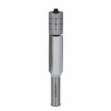 Flush trim router bit with multiple bearings for woodworking precision cuts