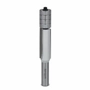 Flush trim router bit with multiple bearings for woodworking precision cuts