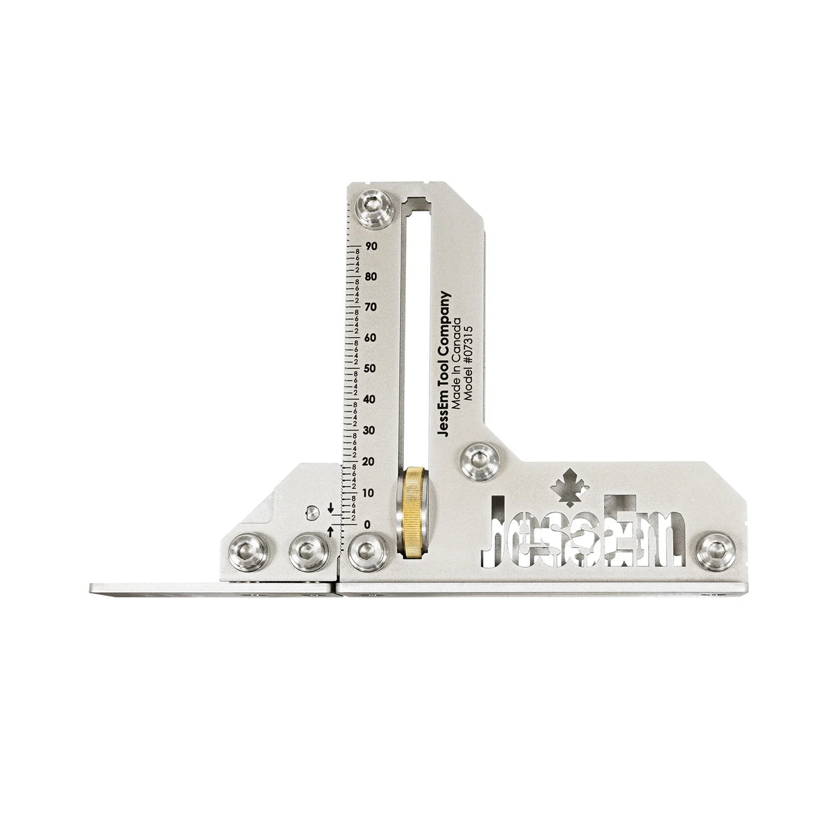 Precision woodworking tool with adjustable metal square and ruler, ideal for accurate measurements