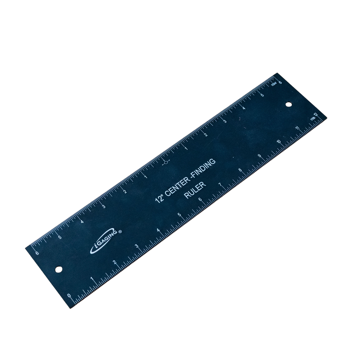 12-inch metal center-finding ruler with clear measurement markings for woodworking