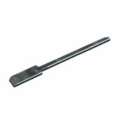 Steel chisel tool for woodworking, isolated on white background.