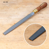 half round rasp with a closeup insert.