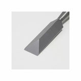 Carbide-tipped woodworking chisel blade with beveled edge for precision cutting