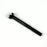 Forstner drill bit with hex shank for woodworking on white background