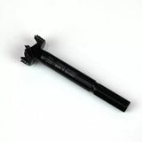 Forstner drill bit with hex shank and sharp cutting edges for woodworking