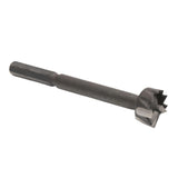 Carbide tipped Forstner bit for woodworking, isolated on white background
