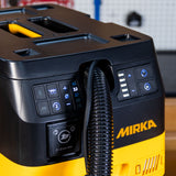 Closeup of Mirka Deros Dust Collector controls