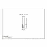Technical drawing of woodworking router bit, item 11-727, with dimensions labeled.