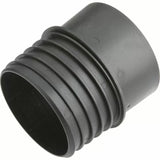 Black dust collection hose adapter fitting for woodworking shop vacuum systems