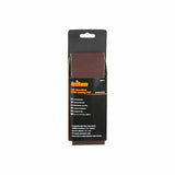 Pack of Triton 3pk aluminum oxide sanding belts for palm sanders, woodworking tool accessory