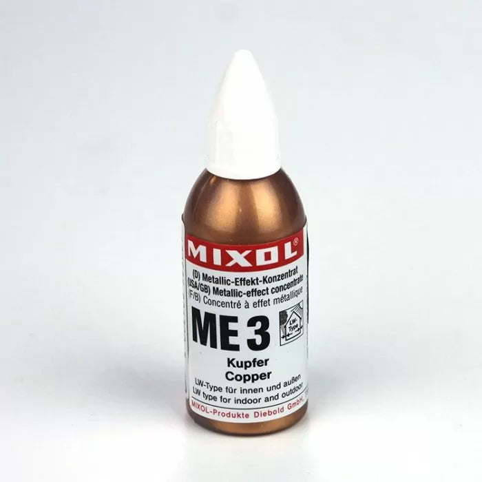 Mixol ME3 copper metallic effect concentrate bottle for woodworking and finishing