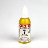 Mixol canary yellow universal tinting paste bottle for woodworking projects