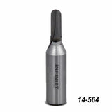 Carbide router bit with spiral cutting edge, labeled 14-564, for woodworking
