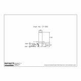 Technical drawing of woodworking router bit, item 17-520, with detailed dimensions.