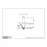 Router bit technical drawing with detailed dimensions, item number 19-110, woodworking tool.