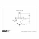 Router bit technical drawing with detailed measurements and bearing specifications.