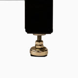 Adjustable metal leveling foot for woodworking table or workbench