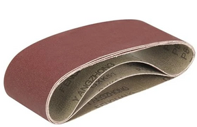 Belt sandpaper on a white background