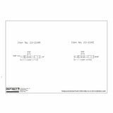 Technical drawing of woodworking tool parts, item numbers 23-234R and 23-234S, with measurements.