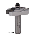 Carbide router bit with ball bearing, model 35-857, for woodworking precision cuts