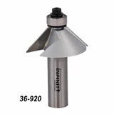 Chamfer router bit with number 36-920 and carbide cutting edge for woodworking