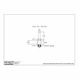Technical drawing of woodworking router bit with bearing, labeled dimensions, item 38-160.