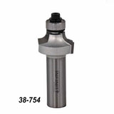 Carbide router bit with bearing, number 38-754, for woodworking and joinery.