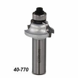 Roundover router bit with bearing for woodworking, item 40-770, on white background