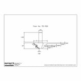 Router bit technical drawing with dimensions, labeled item no. 55-502, woodworking tool