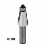 Chamfer router bit with bearing, carbide-tipped, product number 57-504, for woodworking
