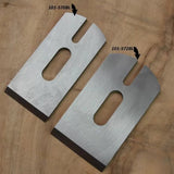 Carbide planer blades 101-570BL and 101-572BL for woodworking on wood surface