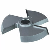 Replacement carbide insert shaper cutter blade for woodworking joinery
