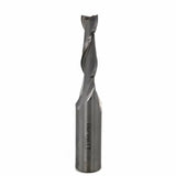 Upcut spiral router bit for woodworking, shown against a white background