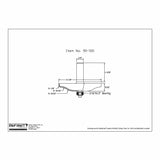 Technical drawing of woodworking router bit, item 90-501, with labeled dimensions.