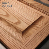 Wood panel with cove detail, decorative groove, and visible wood grain for woodworking projects.