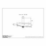 Technical drawing of a router bit with measurements, item number 90-502, side profile view