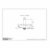 Technical drawing of 90-504 router bit with measurements and bearing size for woodworking.