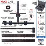 Parts diagram for the True Position Tools Cabinet Hardware & Shelf Pin Install Jig