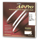 All Pro professional band saw blade packaging for woodworking and cutting applications
