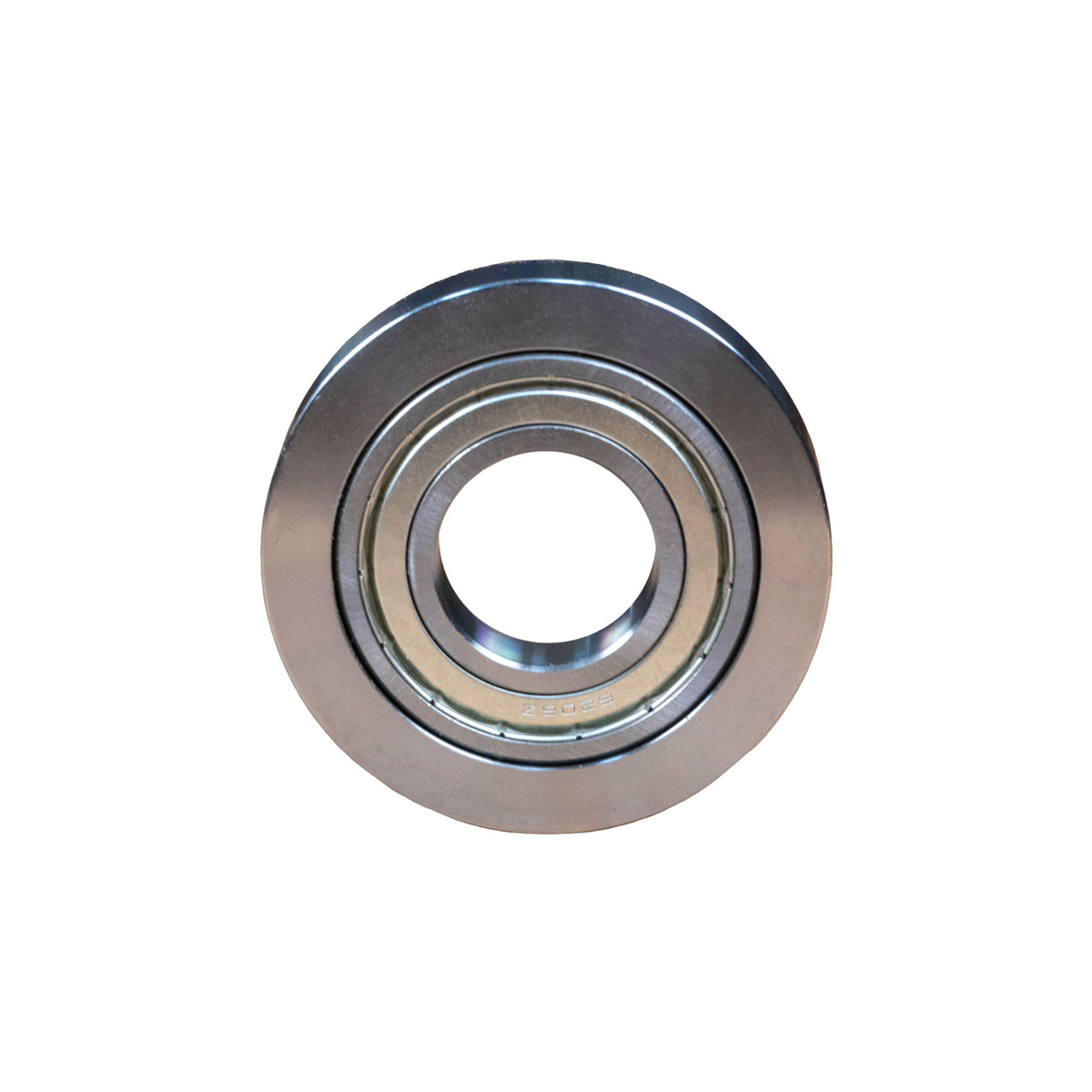 Close-up of a metal ball bearing for woodworking tools and router bits